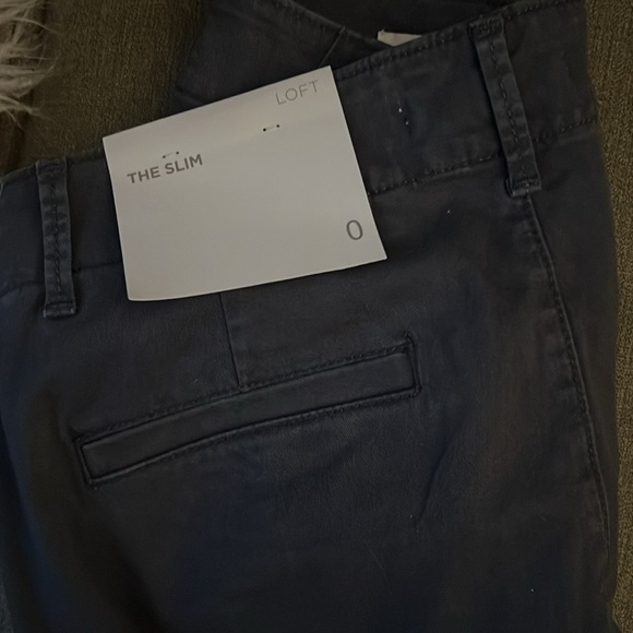 New with tags Loft slim pants in coastal grey Sz 0 - Picture 6 of 7